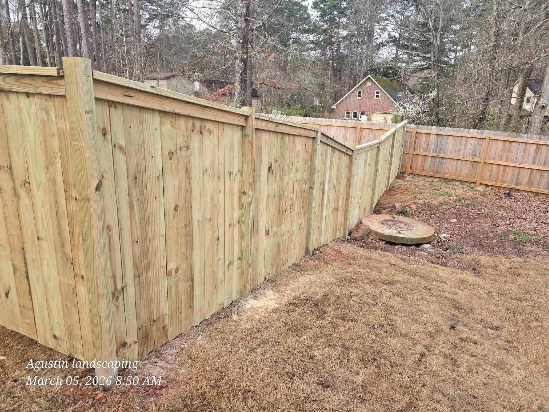 New Privacy Fence Run