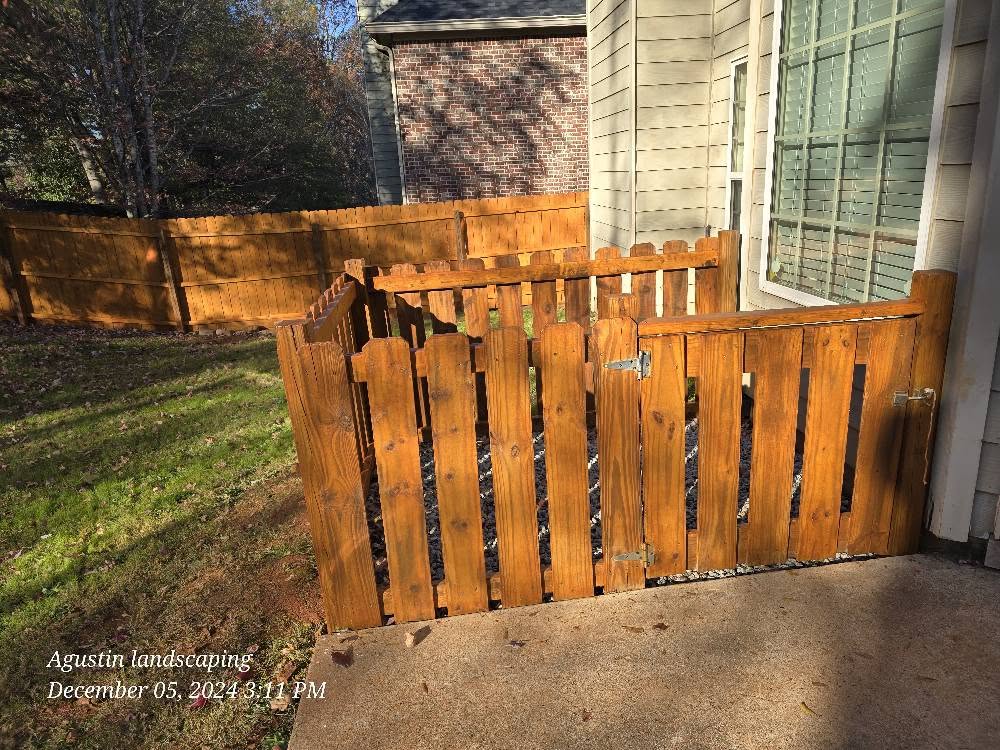 Stained Picket Gate